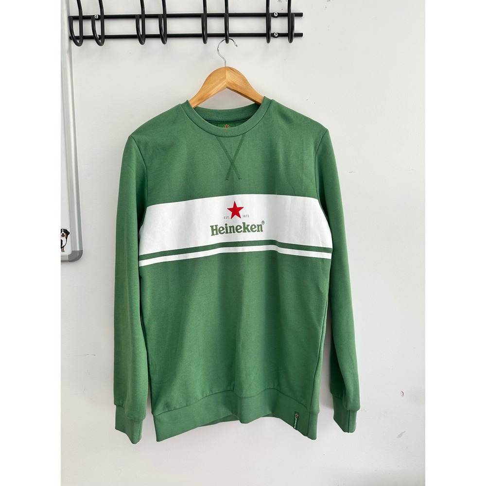 Heineken Green Organic Cotton Crewneck Sweatshirt Medium